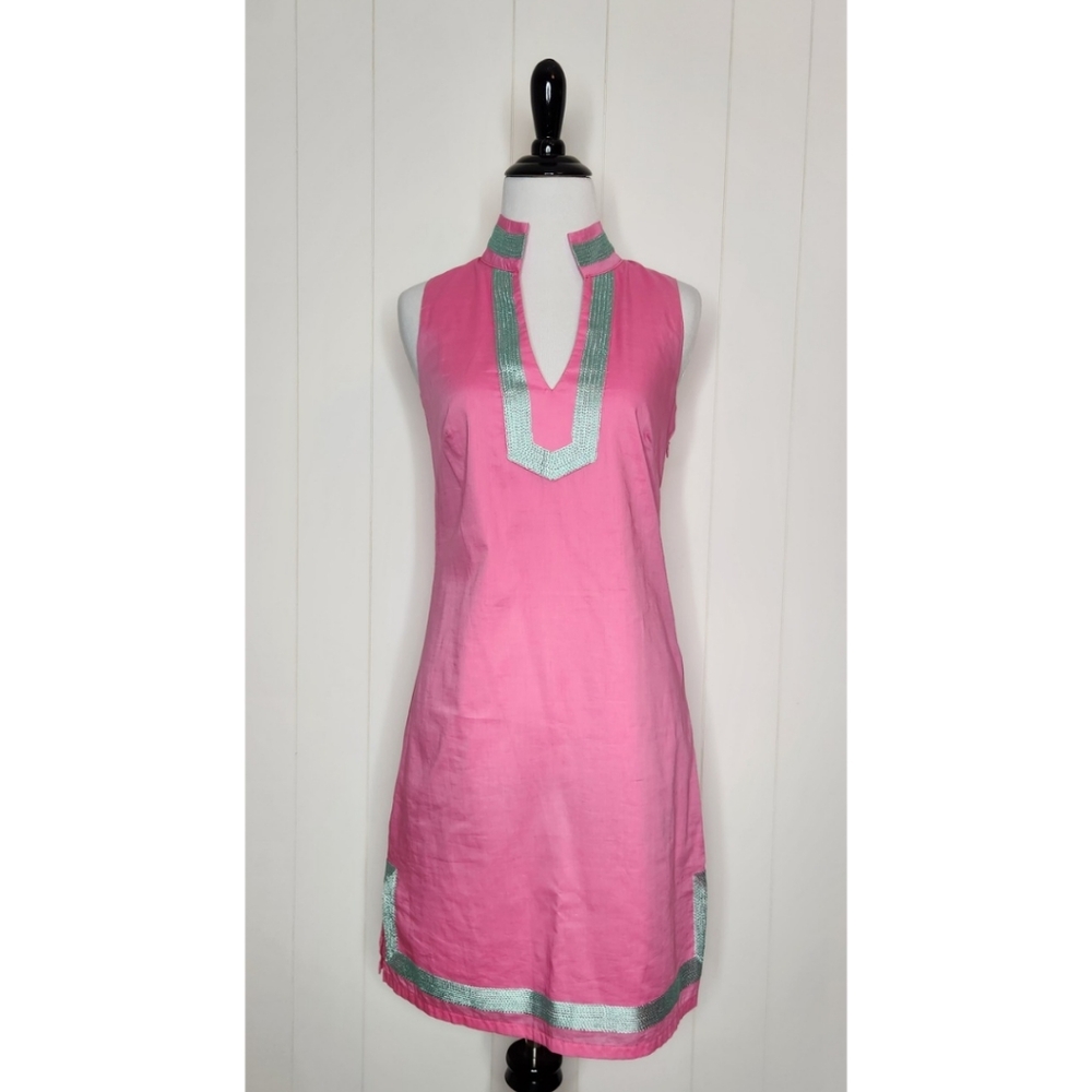 Sail to Sable Pink Sleeveless Tunic Shift Dress - Picture 2 of 8